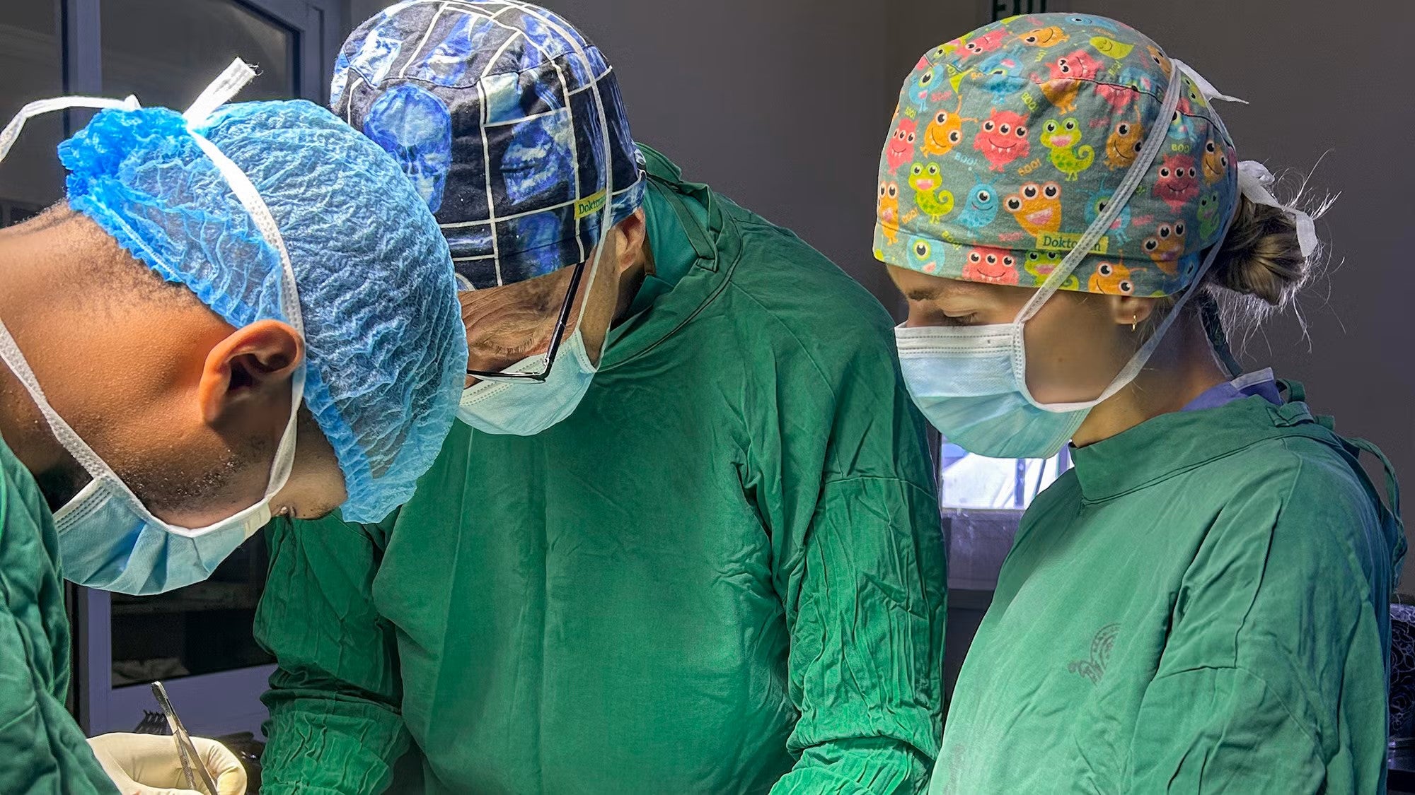 Medical professionals in a clinic