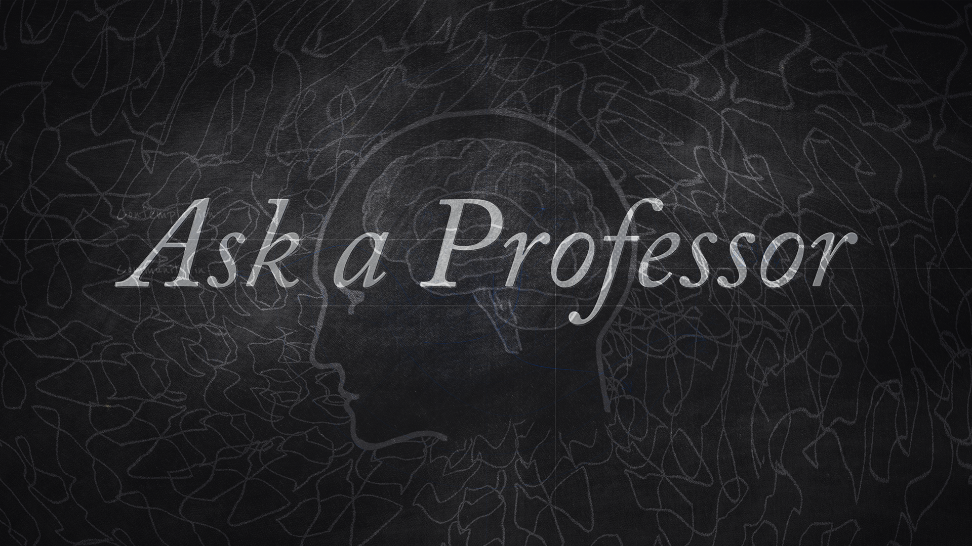 Ask a Professor logo with brain diagram