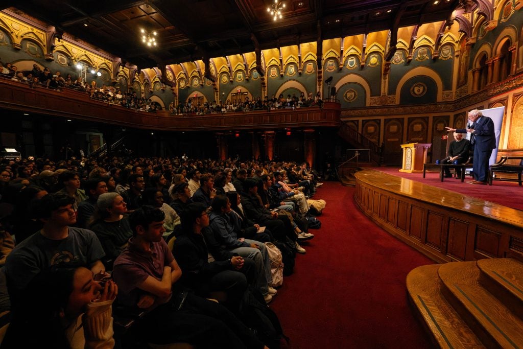A full Gaston Hall during an event