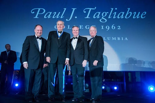 Tagliabue on stage at the John Carroll Awards in 2015.