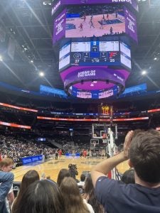 basketball game at Capital One Arena