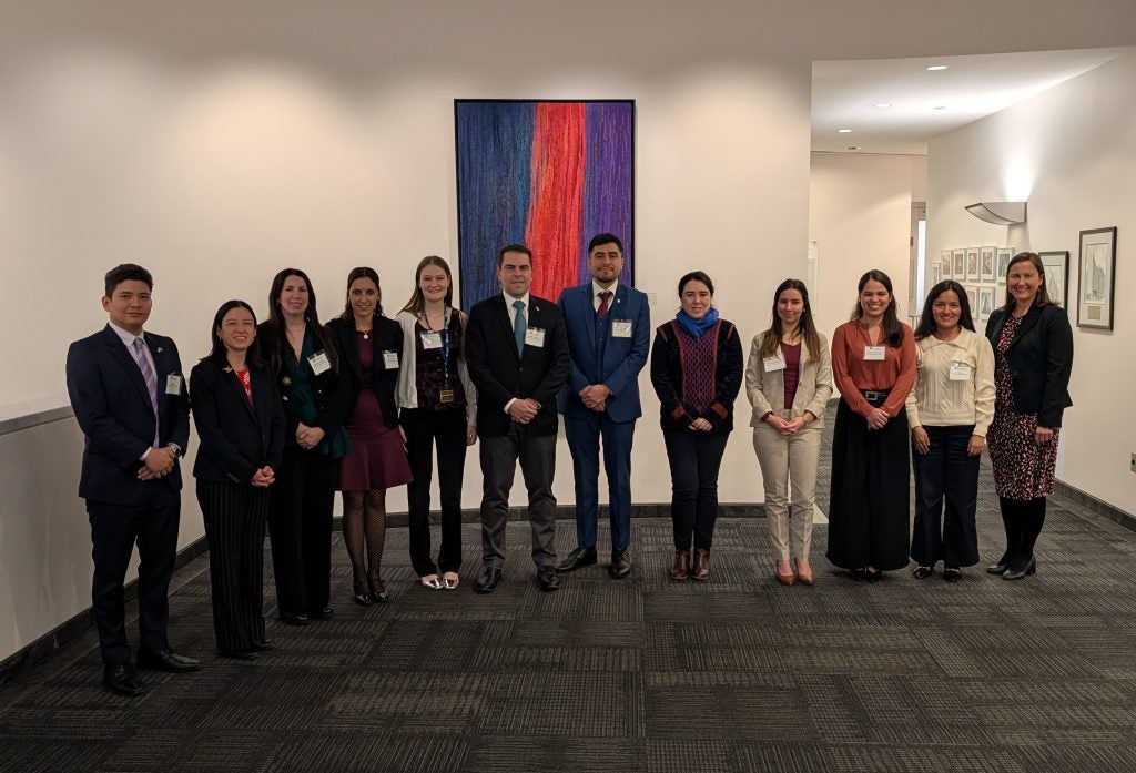 A group of people in business attire