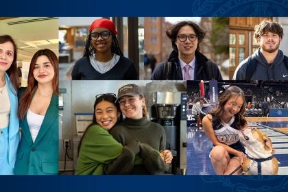 A collage of students 