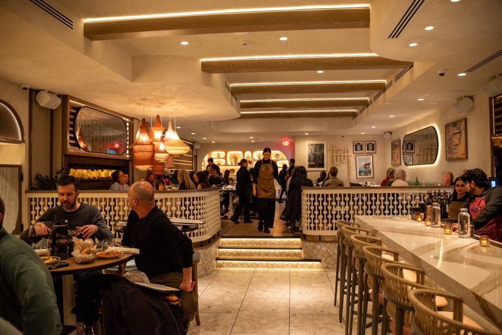 Interior of a busy restaurant