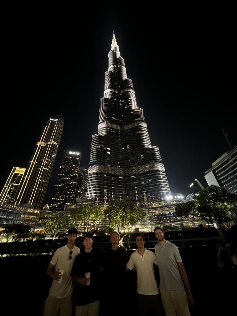 Young men in Dubai
