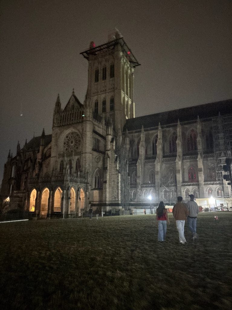 Night time at the National Cathedral