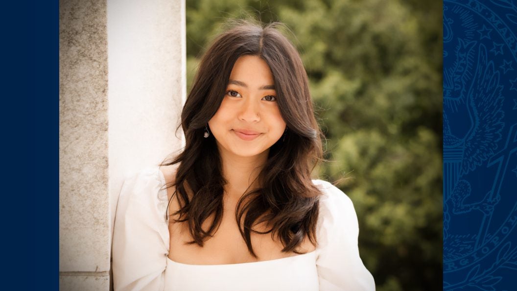Young Asian woman smiling