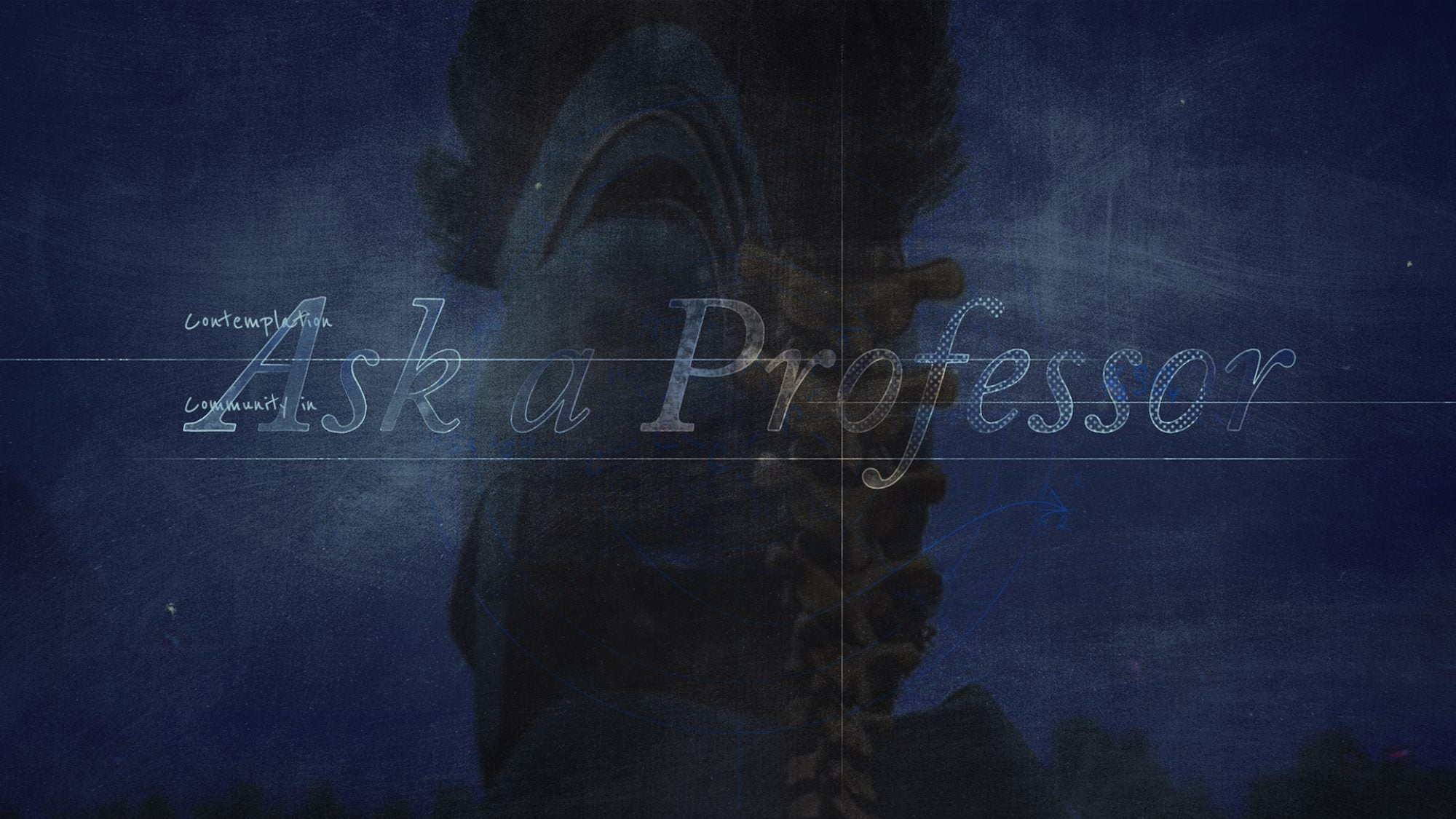 Ask a Professor logo over an image of someone wearing an ancient Greek helmet
