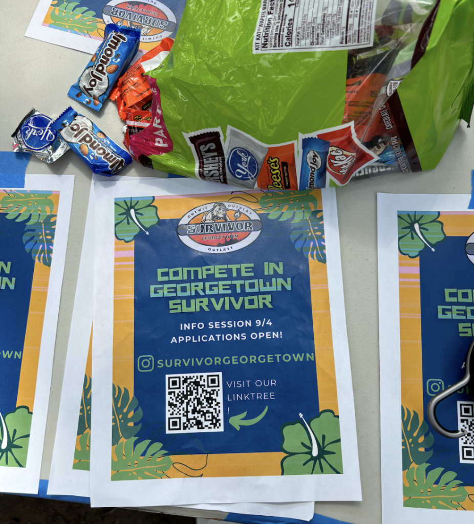 A flyer with some candy