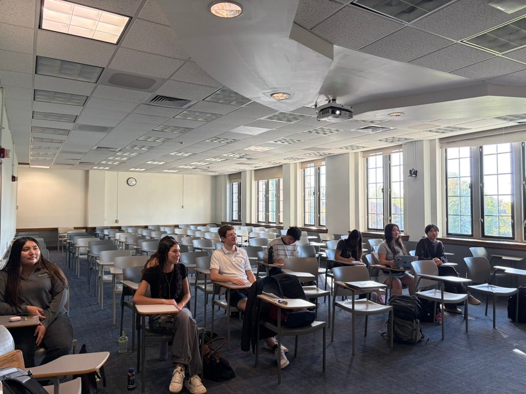 A Chinese language class in session