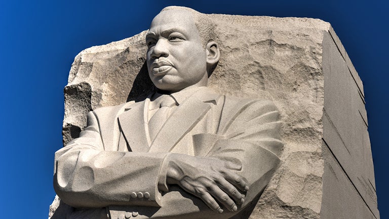 A photo of the Martin Luther King Jr. Monument.