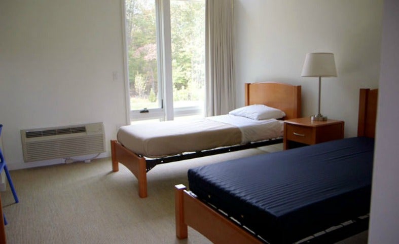 An interior photo of the center's bedrooms.
