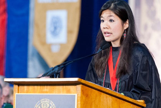 Rebecca Yang speaks at 2012 Senior Convocation