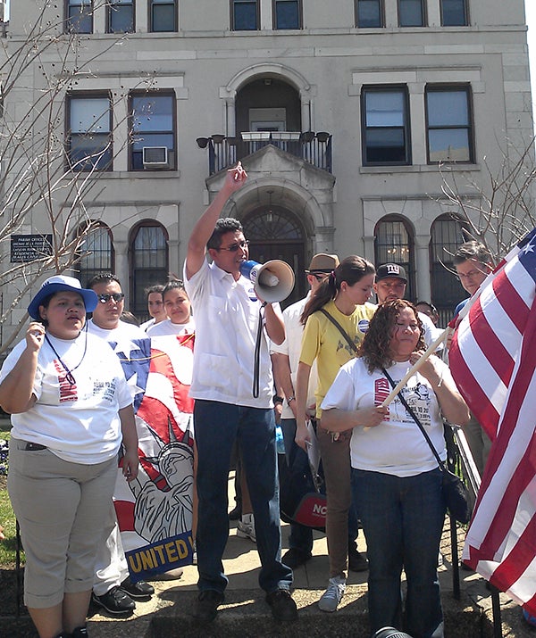 Abel Núñez and CARECEN join the March for America, a national effort to push for comprehensive immigration reform. CARECEN mobilized over 15,000 Latinos in the District, who marched from Columbia Heights and Mount Pleasant neighborhoods to the National Mall, on March 21, 2010.