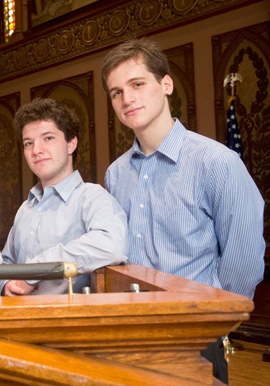 Andrew Arsht (C’14) and Andrew Markoff (SFS’14)