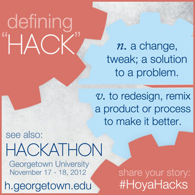 Georgetown Hackathon advertisement