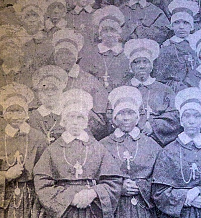 Early Oblate Sisters of Providence wearing their habits