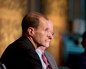 Rev. Matthew Carnes with Shaun Casey behind him