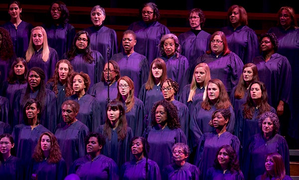 Members of the Let Freedom Ring Choir Singing