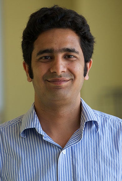 Akshay Sinha (G'15), the recipient of the 2014-15 McCourt School of Public Policy Whittington Scholarship, smiles in a headshot.