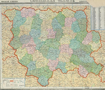 Map of Smolensk Oblast