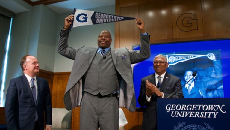 Patrick Ewing (C'85), new head mens' basketball coach