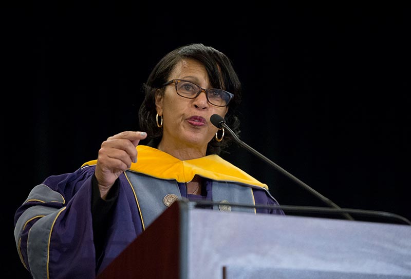 Beverly Malone addresses NHS graduates