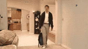 A movig gif of the George Michael character from Arrested Development tiredly sinking to the floor